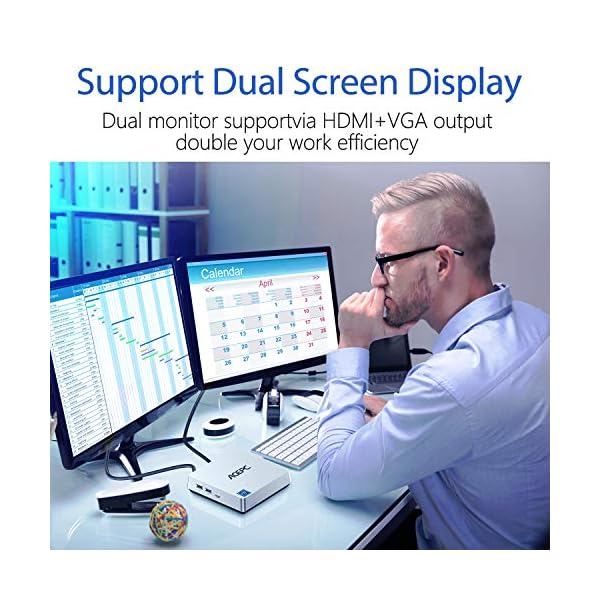 ACEPC-T11-Mini-PC-Windows-10-Pro-Fanless-mini-computer-support-for-4K-HD-24-5G-WLAN-Gigabit-Ethernet-HDMI-and-VGA-output-4GB-and-120GB-Silver ACEPC T11 Mini PC Windows 10 Pro, Fanless mini computer, support for 4K HD, 2.4, 5G WLAN, Gigabit Ethernet, HDMI and VGA…