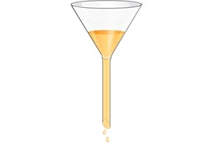 ULAB Scientific Glass Funnel 100mm, Stem Diameter 13mm, 3.3 Borosilicate Glass, Heavy Wall, Pack of 1, UGF1002