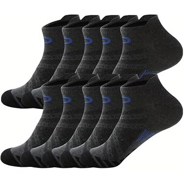 Meias Masculinas Easetoe - 8 Pares Cano Baixo Antiderrapante Algodão Premium
