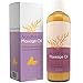 Lavender Massage Oil for Massage Therapy - Aromatherapy Full Body Massage Oil for Men and Women with Coconut Oil Lavender Oil and Sweet Almond Essential Oil - Therapeutic Grade Non GMO and Vegan