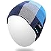 Bluetooth Hat,Qshell Rechargeable Audio Beanie Fashional Double Knit Skully Cap with Wireless Stereo Headphone Headset Earphone Speakerphone Mic for Sports Skating Hiking Camping Christmas Gift-Blue