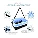 Blue Dog Booster Seat - Washable, Adjustable, Collapsible Pet Travel Carrier Bed - Safety Seat Belt Tether for Small Dogs, Puppies, and Pets up to 18 lbs