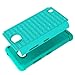 Lumia 640 Case, MP-Mall Microsoft Lumia 640 Studded Rhinestone Crystal Bling Dual Layer Hybrid Defender Armor Case Cover for Lumia 640 with Stylus (Mint Green)
