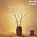 Twinkle Star 100 LED Lighted Brown Willow Branches 2 Pack Artificial Branches Waterproof Battery Operated with Timer for Indoor Outdoor Christmas Wedding Party Home Decoration (Vase Excluded)