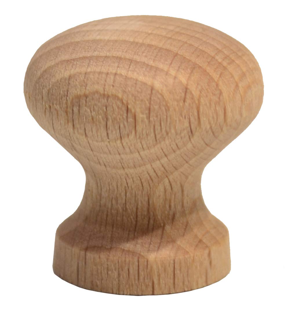 Wooden Beach Effect Cupboard Knob 25mm