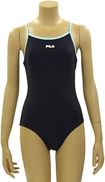 Amazon Co Jp フィラ Fila ガールズスクールワンピース水着 ネイビーサックス 170 スポーツ アウトドア