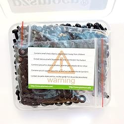 Pzsmocn 300 Pieces/100 Sets M3*6 mm Plastic Black