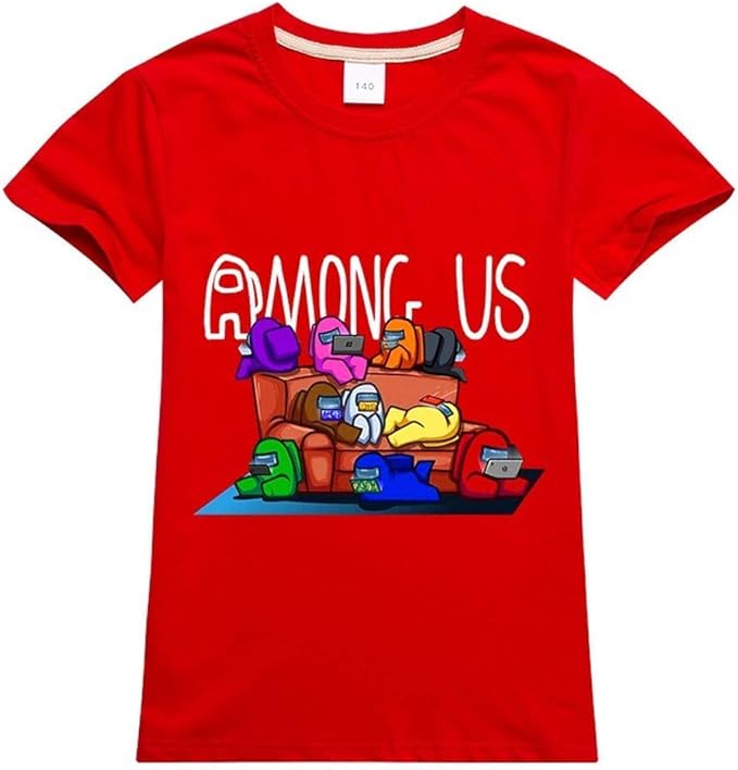 NFBZ® Among Us TShirt 3D Print Graphic TShirt Short Sleeve for Girls