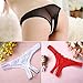 Potato001 Women’s Sexy Lace Thongs G-String V-String Panties Knickers Lingerie Underwear (Red)