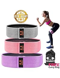 Resistance Band for Legs and Butt,Exercise Bands Loop Bands Booty Bands Hip Bands Workout Bands - Non Slip Design Bands(2019 Upgrade)