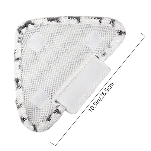 Flammi 2 Pack Washable Replacement Triangle Steam Mop Pads for Shark Lift-Away Pro Steam Pocket Mop and Genius Steam Pocket Mop Series, Model S3973 S3973D S5002Q S5003A S6001W S6002 S6003D