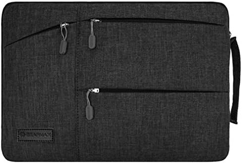TOUTOULER 11 12 13 14 15 Laptop Bag 15.6 Men Women Laptop Bag Wool Felt Book Black 15 inch