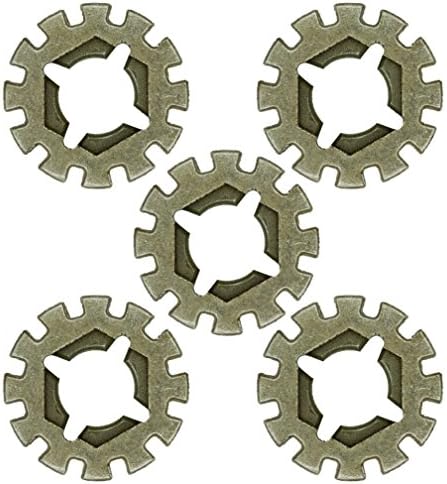Harpow 5 pieces Hole pattern blade adaptor,power oscillating tool blades,multitool blades,power tool saw blades,fits Fein Bosch Craftsman Rockwell Einhell Westfalia Ferm Pro-Line Matrix tools