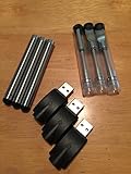 3 Batteries w/ 3 - 1 ml Cartridges and 3 USB Charger (510 thread) O Pen