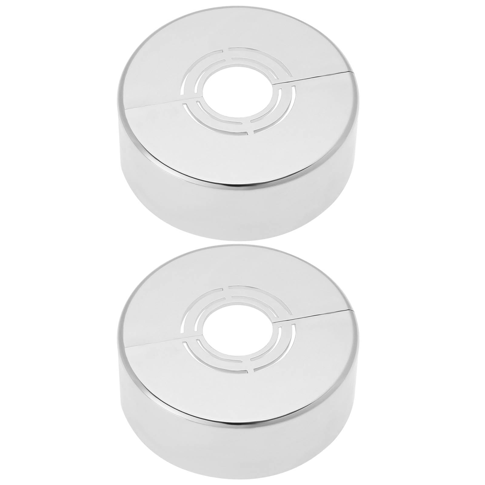 YINETTECH 2pcs 70 x 25mm Shower Split Decorative Cover Shower Rosette Cover Shower Fittings 3 Sizes in 1 Cover Rosette Divided for Diameter 21mm 26mm 33mm