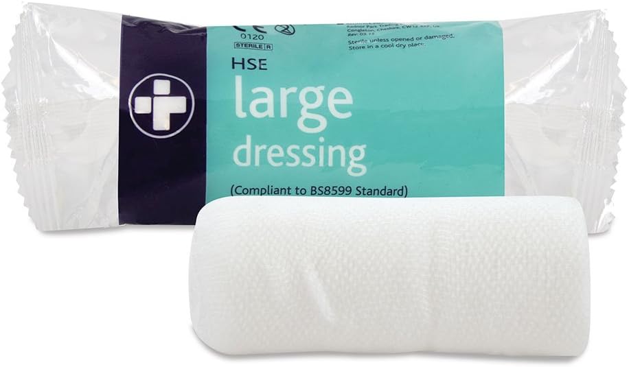 Reliance Medical Large HSE Dressing Bandage 18 x 18 cm Sterile Pack of 10