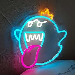 Neon Sign King Boo The Ghost Face LED Neon Light