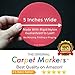 Carpet Markers for Teachers 25% Thicker Multi Year Use! | 30 Pack Circles | 5 Inches, 5 Bright Colors | Sit Supplies Table Spots Dots Classroom Preschool PreK Kindergarten 1st First Grade
