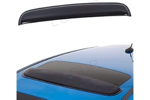 LQQDP Set of 1 35" / 89cm (34" Between The Inner Edge) Universal Small Size Smoke Acrylic Tape-On Sun/Rain Guard Top Sun/Moon Roof Visor Fit 28“-34” Moonroof/Sunroof