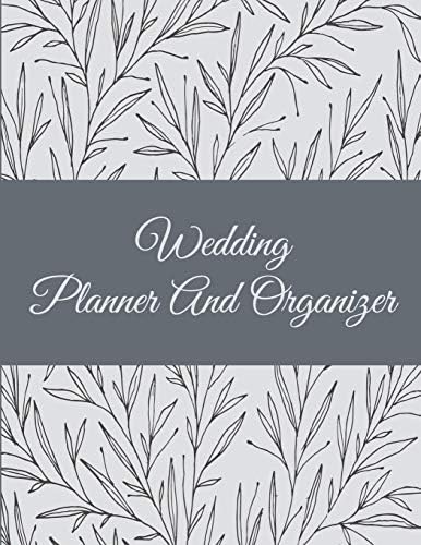 Wedding Planner And Organizer: Simple Floral Design, 2019-2020 Calendar wedding Monthly Planner 8.5" x 11" Wedding Planning Notebook, Guest Book, Perfect Wedding Gift Paperback – July 29, 2018
