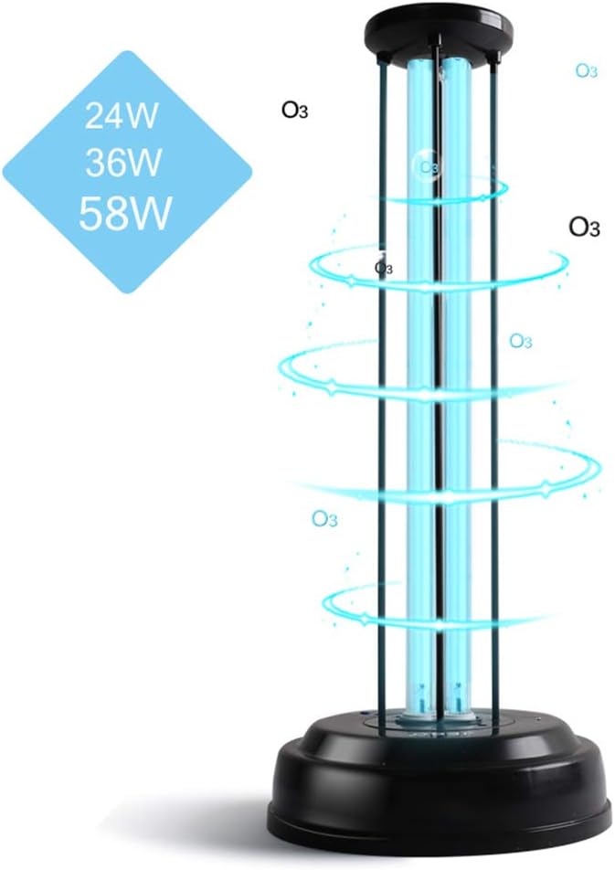 Double east UV Germicidal Light Ultraviolet Lamp Germicidal Light Sterilization Clean Steriliser Light Lamps,for Kitchen,Bathroom,pet House (24W/36W/58W)