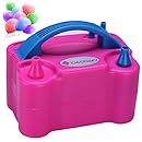 IDAODAN Portable Dual Nozzle Rose Red 110V 600W Electric Balloon Blower Pump/Electric Balloon Inflator For Decoration