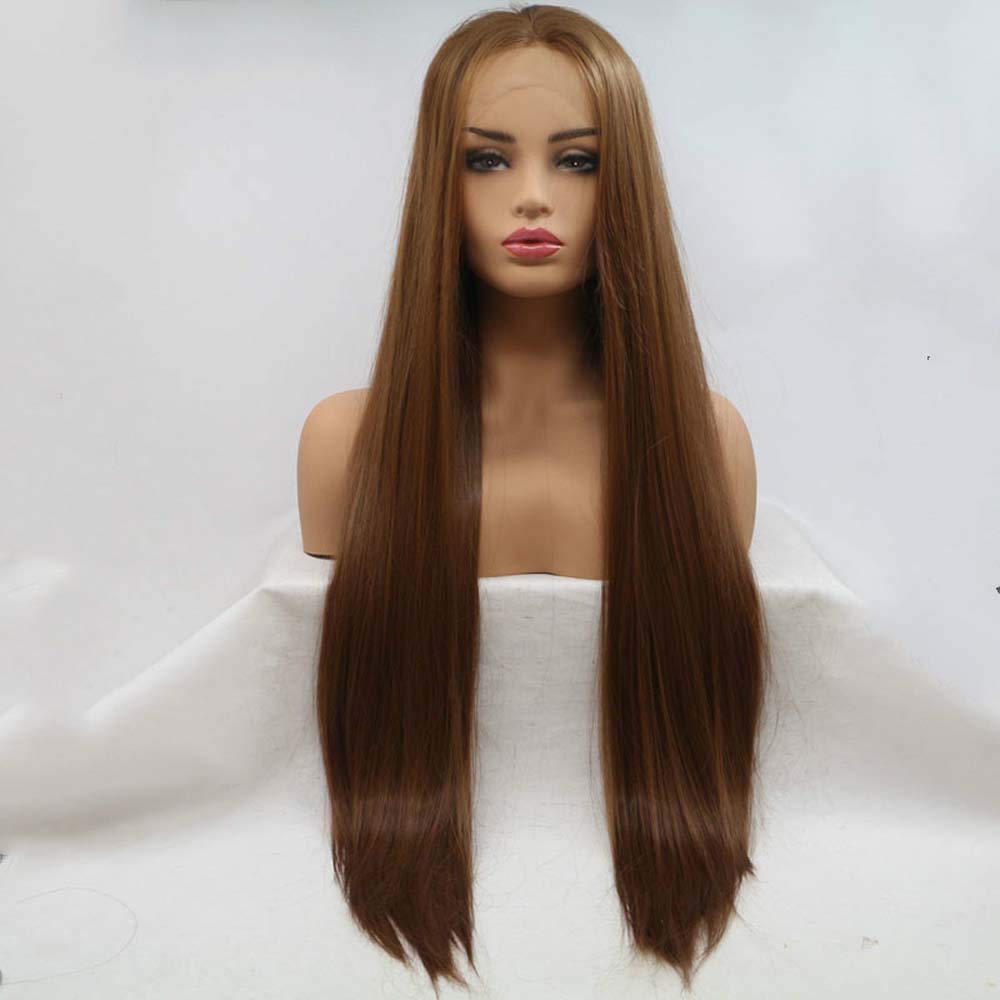 Amazon Com Melody Mixed Brown Wigs Synthetic Lace Front Wigs