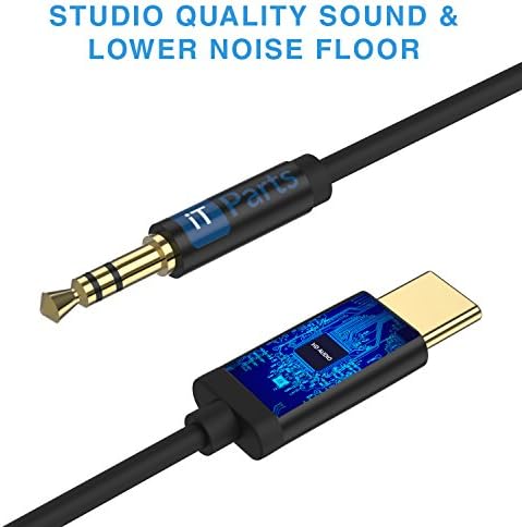 Google Pixel 2 XL to 3.5 MM Audio AUX Cable Jack Adapter Cable for Headphone, Hi-Res -USB-C Male to Female Stereo Earphone Convertor 4 Motorola Moto Z, Pixel, HTC, Samsung Note 8 S8 [Upgraded Version]