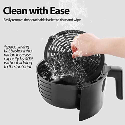 JKM Air Fryer 4.7 Quart, mechanical Air Fryer Oven, Adjustable Timer