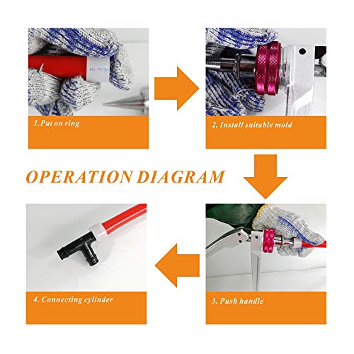 1/2,3/4,1-inch Pex Expansion Tool ProPEX Expander Kit meets ASTM F1960 for PEX-A Pipe suits Uponor Propex Wirsbo - Image 3