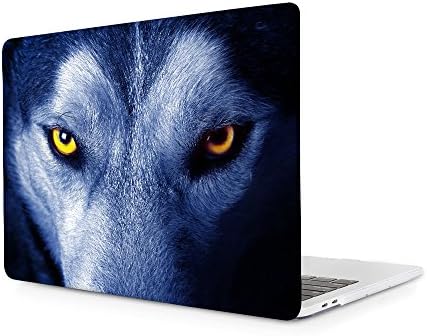 Macbook Air 11.6 Case,Animal Wolf eyes Pattern Print Hard Cover Case For Macbook Air 11 Inch (Model:A1465/A1370)