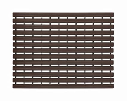 F Fabsouk Bath Mat Anti Slip (Chocolate Brown, 61 x 45 cm)