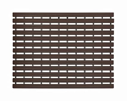 F Fabsouk Bath Mat Anti Slip (Chocolate Brown, 61 x 45 cm)