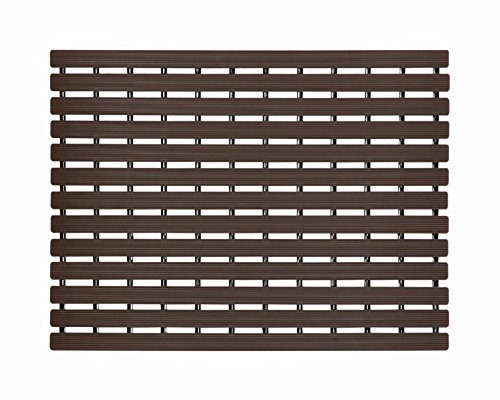 F Fabsouk Bath Mat Anti Slip (Chocolate Brown, 61 x 45 cm)