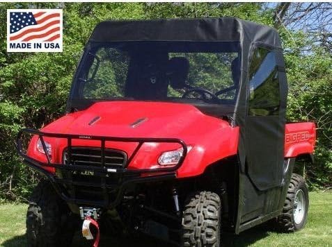 GCL UTV Honda Big Red Full Cab Enclosure with Vinyl Windshield. HONRED-FCE