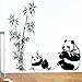 Oceantree(TM) Wall sticker DIY Adhesive Removable Wall Decal Panda & Bamboo Pattern