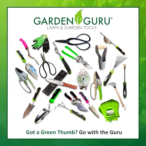 Garden GURU Patio Crack Weeder Tool with Ergonomic Handle – Stainless Steel Weed Puller for Patio Sidewalk Driveway Cracks | Rust Resistant
