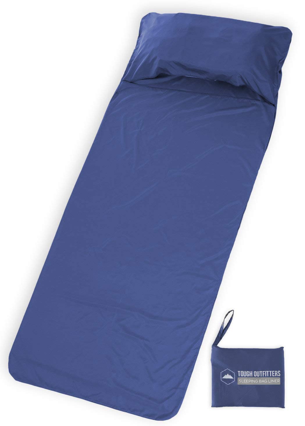 Tough Outdoors XL Sleeping Bag Liner Travel Sheet & Sleep Sack for Adults Lightweight