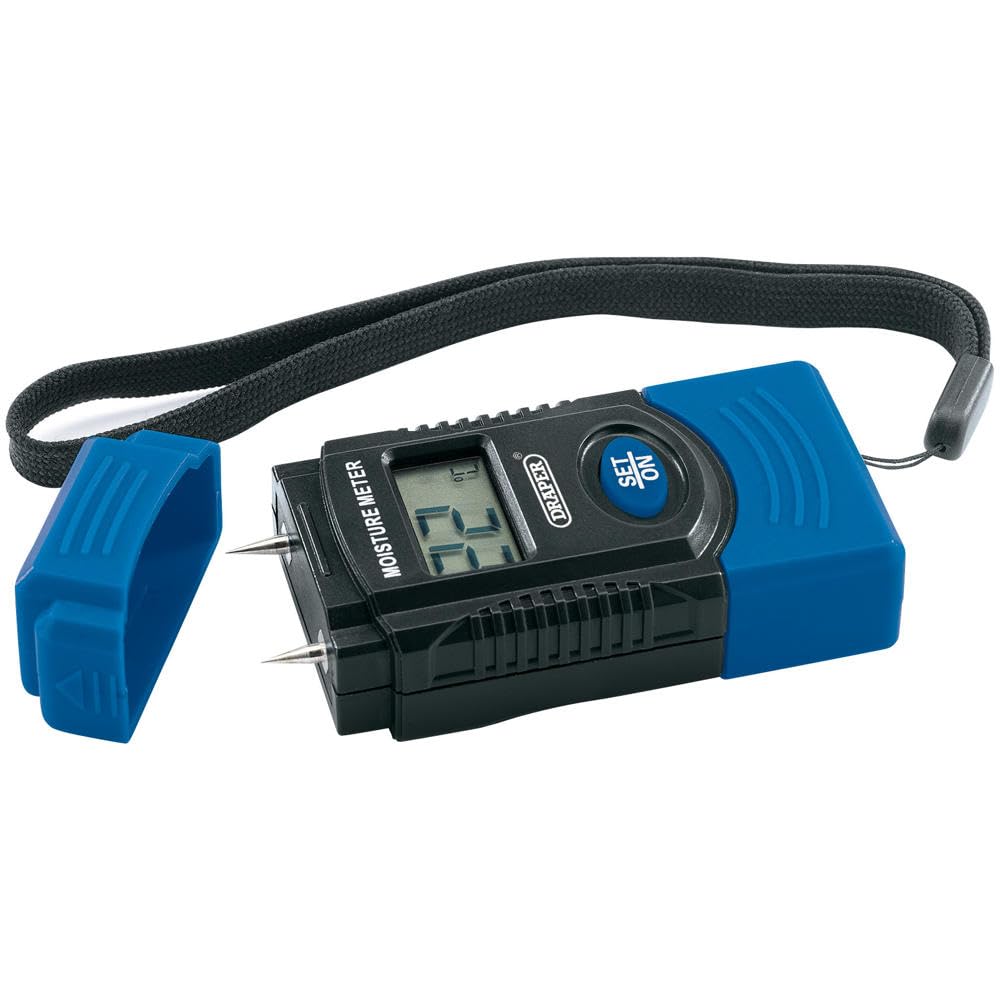 Draper 43618 Moisture Meter for Measuring Water in Wood Concrete and Plaster
