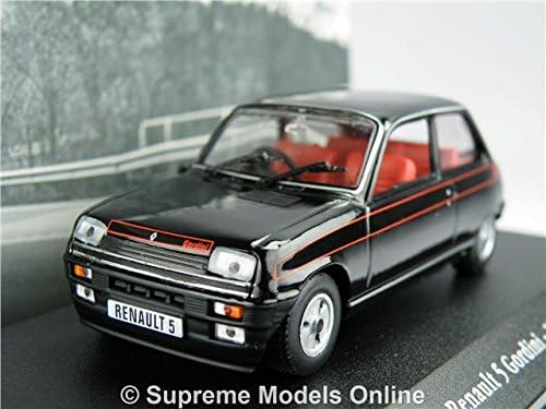 RENAULT 5 GORDINI CAR MODEL 1:43 SIZE 1982 BLACK IXO ATLAS LA SAGA SPORTS T3