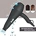BERTA Professional Hair Dryer 1875W Negative Ions Hair Blow Dryer Far Infrared Heat 2 Speed and 3 Heat Setting AC Motor (Standard version)