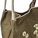 Lonson Women's Shoulder Bag Handbags Canvas Weekend Shopping Tote Bag (Grey)