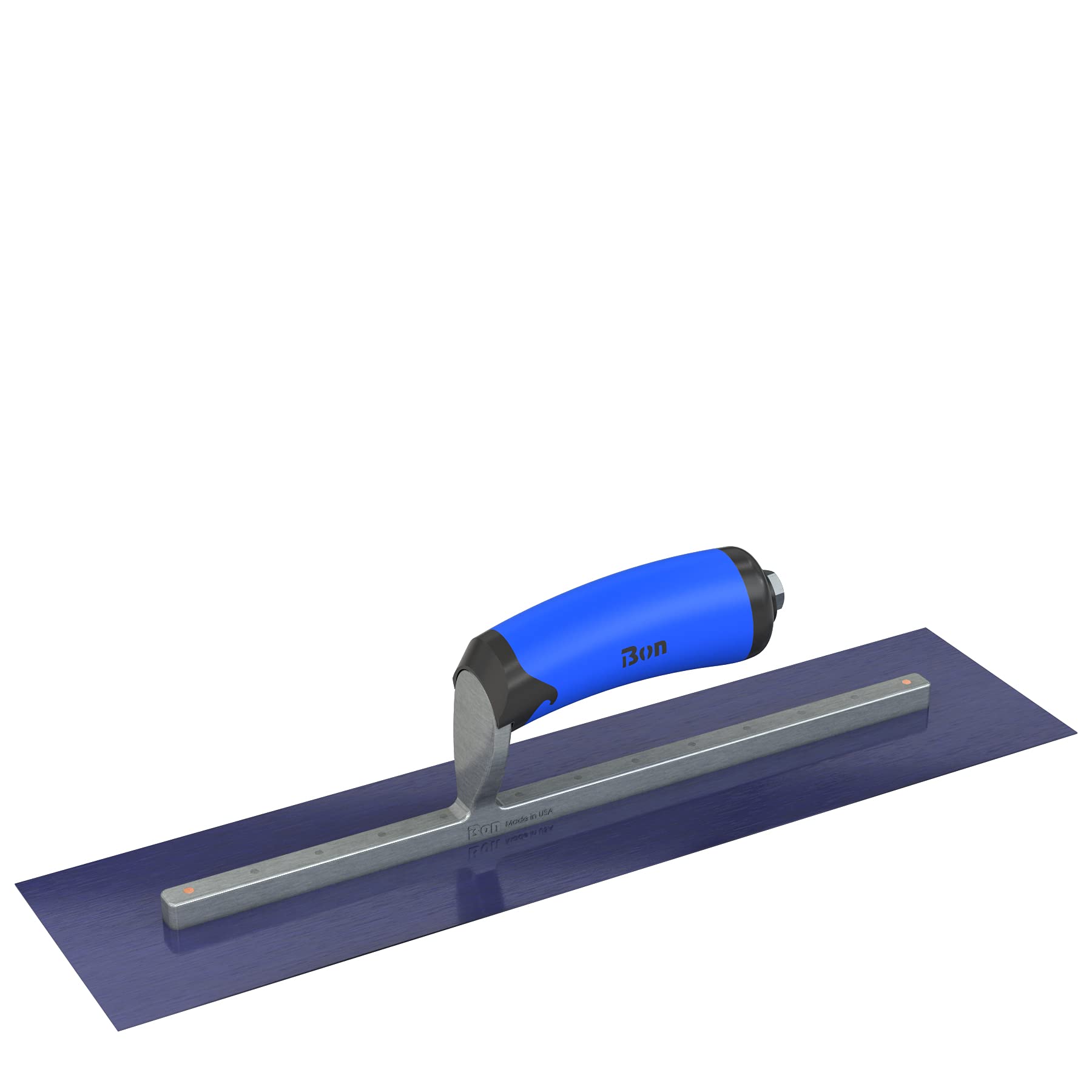 Bon 67-323 Finish Trowel - Square - Ultra Flex Blue Steel - 16 X 4 - Comfort Grip Handle