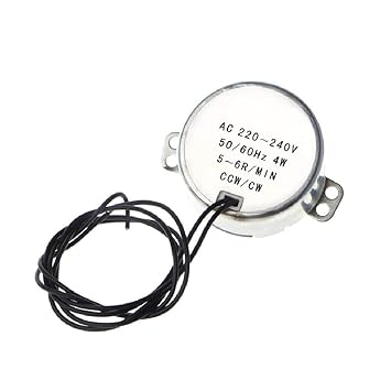 Amazon.com: AC 220-240V Motor Sincronizado Gearmotor 4W CW ...
