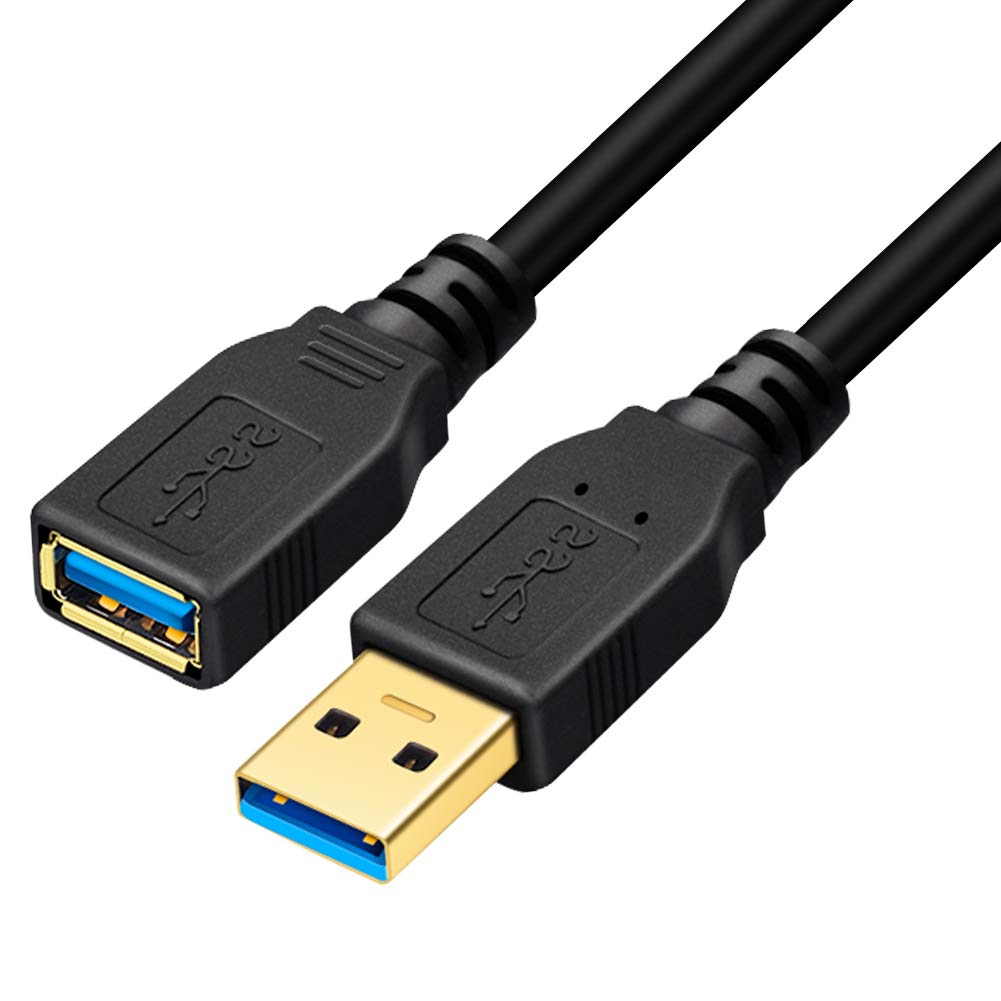 Yeung Qee USB 3.0 Extension Cable 5m, High Speed USB 3.0 A Male to A Female Extension Cable,for Playstation, Xbox, USB Flash Drive, Card Reader, Hard Drive,Keyboard, Printer, Scanner, Camera
