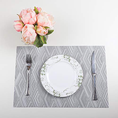 PREMIUM CARE Set of 4 Placemats for Table Heat-Resistant Skid-Proof Table Mats Dining Table Woven Stain Resistant Easy to Clean