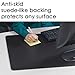 Desk Pad, Computer Mat, Desk Protector Mat, Keyboard and Mouse Pad, Work From Home Essential, Medium, Black
