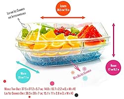 gesPINK Ice Serving Tray for Parties, Party Serving