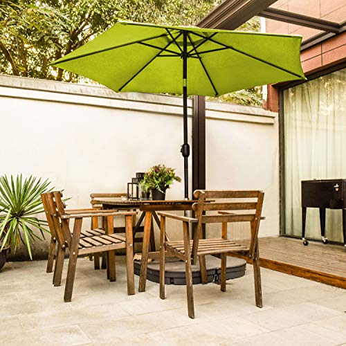 Ribelli Sonnenschirm Ø 240/270cm UV50+, Knickbarer Strandschirm Gartenschirm Marktschirm, Terrassenschirm mit Drehstange… – Bild 8