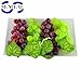 SENREAL 6 Bunches Artificial Grape Fake Grapes with Vines Lifelike Fruit Decorative for Kitchen Party Pub Home Cabinet Ornament(36 kernels)